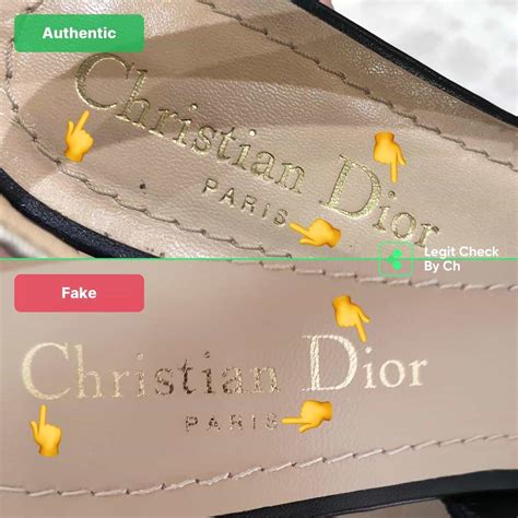 real vs fake dior slides|dior shoes counterfeit.